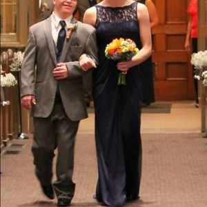 david’s bridal navy size 4